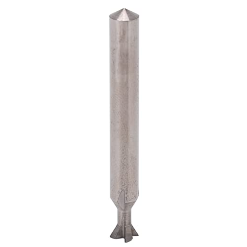 6 Mm Schaft -Schwalbenschwanzbits, Carbid -Endmühlenschneider 4 Flöten Schnellbohrung 50 Mm Länge, Universelles Metallbearbeitungswerkzeug Zum Effizienten Arbeiten, Ersatz durch Empfindliche (45°) von Aramox