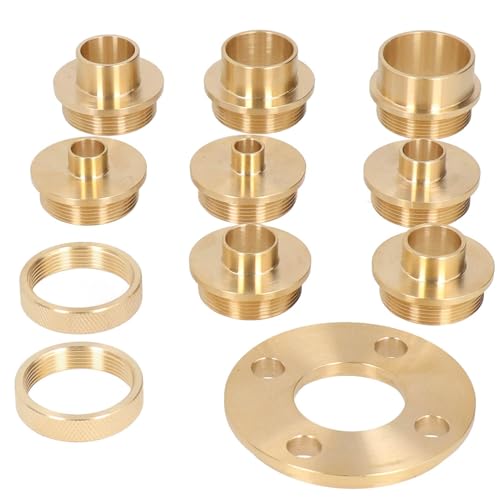 8 Router Guides, 2 Lock-Muttern, 1 Adapter, Komplettes Routing-Kit Zum Haufen von Hingelegen, Scharnier-Routing-Gebrauch, mit Praktischer Speicherlösung, OD 10mm-30 Mm von Aramox
