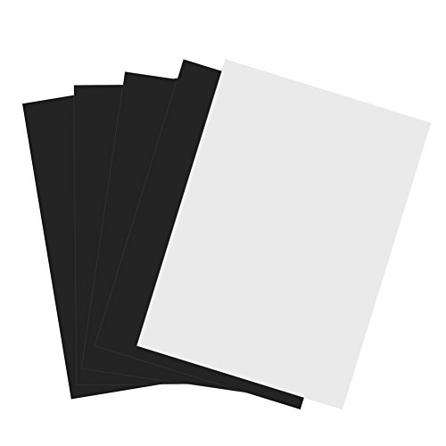 A4 Magnetpapier, 5-teilige matte Oberfläche A4 Flexibles magnetisches Tintenstrahldruckblatt Druckbares Fotopapier Magnet Weiß von Aramox