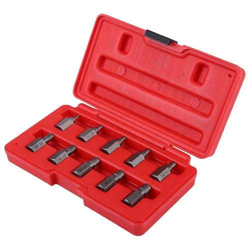 Aramox 10-teiliger Sechskantkopf-Extraktor-Set, Schraubenextraktionskit, Multi-Spline-Bolzenentferner, Easy-Out-Bolzenextraktor für Rostbeschädigte Bolzen, für Automobilreparaturen, Garagenprojekte Aramox 10-teiliger Sechskantkopf-Extraktor-Set, Schraubenextraktionskit, Multi-Spline-Bolzenentferner, Easy-Out-Bolzenextraktor für Rostbeschädigte Bolzen, für Automobilreparaturen, Garagenprojekte von Aramox