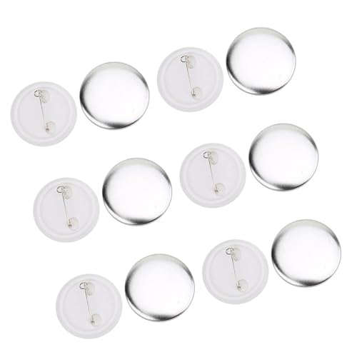 Aramox 100 Sets Abzeichenzubehör, 37 -mm -Blechplattenabzeichen Teile mit Glatte Oberfläche, Einfach zu Bedienen, Anti Rost für den Langfristigen Gebrauch von Aramox