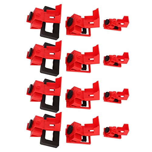 Aramox 12 PCs Lockout -Gerät für Leistungsschalter mit Großen, Mittleren, Kleinen Klemmen, Bestehend aus Nylonmaterial, Drehschraubenschloss. Warnoberfläche, Einfach zu Bedienen, 3 Schließtypen, Aramox 12 PCs Lockout -Gerät für Leistungsschalter mit Großen, Mittleren, Kleinen Klemmen, Bestehend aus Nylonmaterial, Drehschraubenschloss. Warnoberfläche, Einfach zu Bedienen, 3 Schließtypen, von Aramox