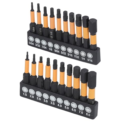 Aramox 20 Hex -Bits -Set, Magnetlegierungsstahl Schraubendreherbits mit 1/4 Zoll Aramox 20 Hex -Bits -Set, Magnetlegierungsstahl Schraubendreherbits mit 1/4 Zoll von Aramox