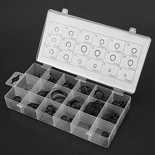 Aramox 225pcs Circlip -Zange Set 18 Größen Interner Externer Schnappring -Halte C Clips Sortiment Kit für Maschinenauto Befestigungslager Riemenscheiben mit Wiederverschließbarem Speicherbox Aramox 225pcs Circlip -Zange Set 18 Größen Interner Externer Schnappring -Halte C Clips Sortiment Kit für Maschinenauto Befestigungslager Riemenscheiben mit Wiederverschließbarem Speicherbox von Aramox