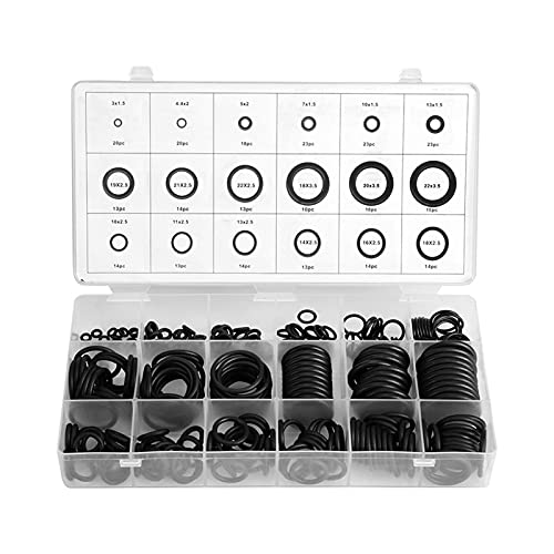 Aramox 279pcs Gummi -Ring -Sortiment Kit 18 Größen Dichtungen Dichtungsschläuche mit Premium Wärmeöl Widerstandsmaterial für Kommerzielle Hydraulikanwendungen Automobile Aramox 279pcs Gummi -Ring -Sortiment Kit 18 Größen Dichtungen Dichtungsschläuche mit Premium Wärmeöl Widerstandsmaterial für Kommerzielle Hydraulikanwendungen Automobile von Aramox
