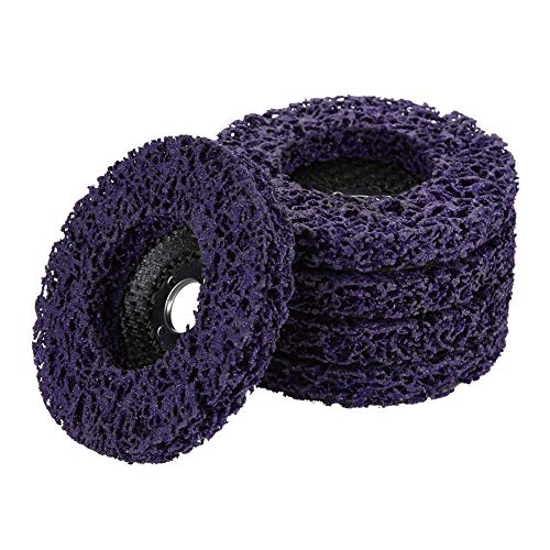 Aramox 5pcs Poly Strip Wheel 100mm Poly Strip Scheibe 100 -mm -Rost -Entfernungstool für Stahl Aluminium Kupferschleife und Polieren von Aramox