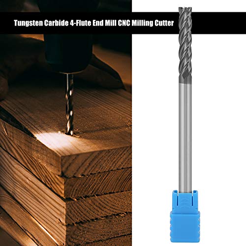 Aramox 6 Mm Wolfram-Carbid-Endmühle, Hochleistungsmaterial, Vielseitige Verwendung und Präzise Schneidkanten für Sauberes Mahlen mit Glattem Prozess 4 Flöte CNC-Fräser mit 6 Mm Durchmesser X von Aramox