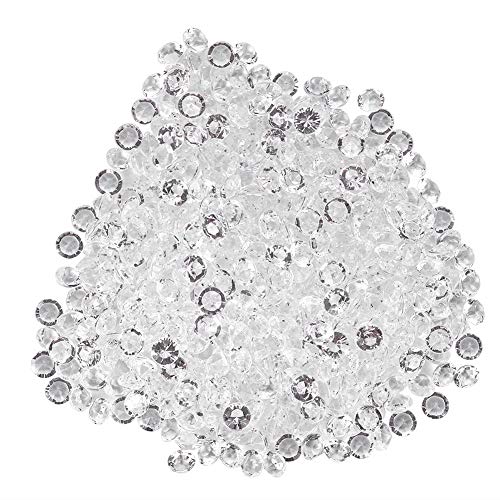 Aramox Acrylperlen, Kleine Runde Transparente Weiße DIY -Handwerkszubehör, 8mm 1000pcs, 6mm 2000pcs, Elegante Hochzeitsdekor -Perlen (2) von Aramox