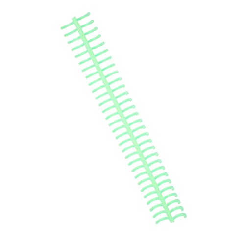 Aramox Bindungsspiralspule Starker Kunststoff 30-Loch 130 Blechkamm für Büroklassenbibliothek, 10pcs (GREEN) von Aramox