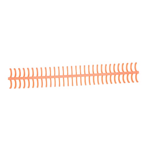 Aramox Bindungsspiralspule Starker Kunststoff 30-Loch 130 Blechkamm für Büroklassenbibliothek, 10pcs (ORANGE) von Aramox