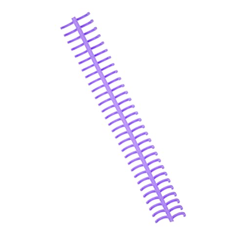 Aramox Bindungsspiralspule Starker Kunststoff 30-Loch 130 Blechkamm für Büroklassenbibliothek, 10pcs (PURPLE) von Aramox
