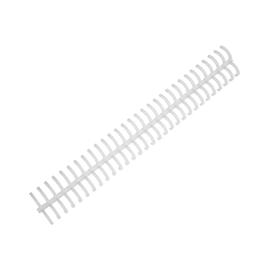 Aramox Bindungsspiralspule Starker Kunststoff 30-Loch 130 Blechkamm für Büroklassenbibliothek, 10pcs (WHITE) von Aramox