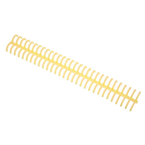 Aramox Bindungsspiralspule Starker Kunststoff 30-Loch 130 Blechkamm für Büroklassenbibliothek, 10pcs (YELLOW) von Aramox