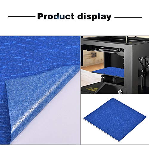 Aramox Blue Water Wave Crepe Struktur -Aufkleber -Klebeband für 3D Drucker, Leicht zu Reißen, mit Hochtemperaturkleberfestigkeit, 5pcs 210 X 200 Mm Pack für Heißes Bett von Aramox