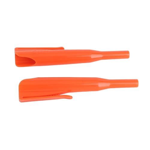 Aramox Deep Hole Marker Cover Non Slip Slot Passt zu Carpenter Bleistift 2pcs für Bauarbeiter (ORANGE) von Aramox