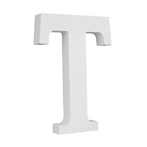 Aramox Großer Holzbrief Alphabet Dekoration, Höhe 15 Cm, Robustes und Poliertes Finish, Weiße Hochzeitsfeier Home DIY Letter Dekoration (7) von Aramox
