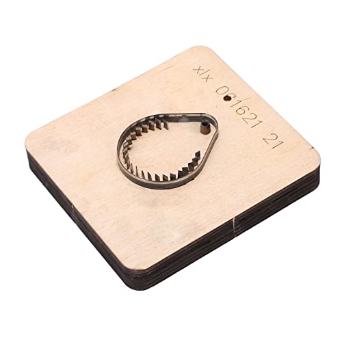 Aramox Hocheffizienz Lederstempel Stanze Schnittform für Glatte Kanten für Brieftaschen und Gürtel, Verarbeitung, Gummi, Ton [1 X Die Geschnittene Lederform] von Aramox