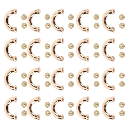 Aramox Metallbogenschnalle und Schrauben 20 -Sets Einfache Montageschnallen für Handtaschen und Brieftaschen Aramox Metallbogenschnalle und Schrauben 20 -Sets Einfache Montageschnallen für Handtaschen und Brieftaschen von Aramox