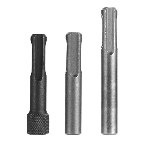 Aramox Sechskant-Bithalter, Sechskant-Bit-Konverter, 3-teiliger 1/4 "Sechskant-Schraubendreher-Bithalter-Sockeladapter-Konverter für SDS-Bohrhammer von Aramox