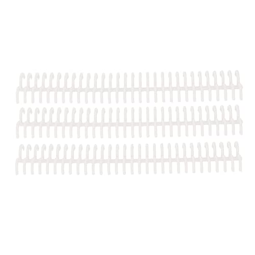 Aramox Starke Adhäsion Transparente Bindungswirbelsäule 30 Löcher 22 Mm Innendurchmesser für Büroversorgungen (Transparente Farbe) von Aramox