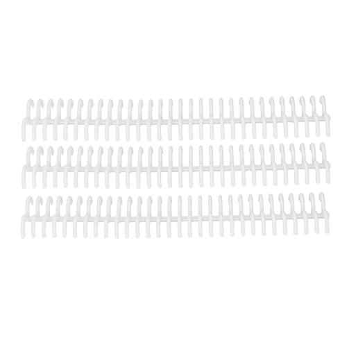 Aramox Starke Adhäsion Transparente Bindungswirbelsäule 30 Löcher 22 Mm Innendurchmesser für Büroversorgungen (WHITE) von Aramox