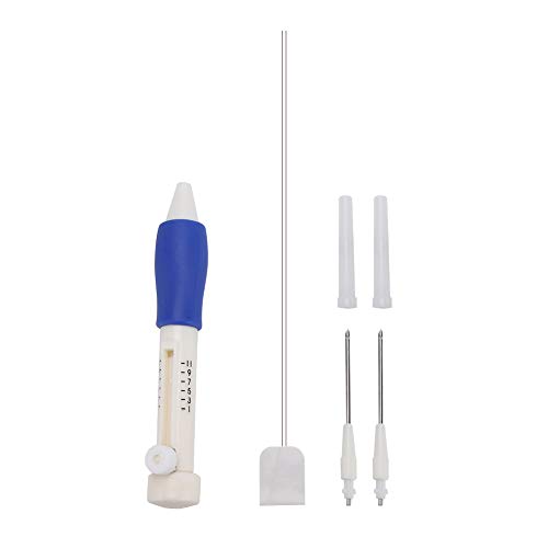 Aramox Stickerei Nadel Stift Handwerk, DIY Stickerei Stift Set Stricken Nähen Werkzeug Punch Nadel Nähen Zubehör von Aramox