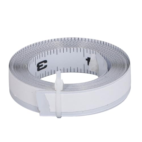 Aramox Sticky Mess Band, Cutable Carbon Stahl 12ft Selbstkleber Lineal für Holzbearbeitung, Handwerk, Heimdekoration, Kompakt und Leicht, Umgekehrte Richtung von Aramox