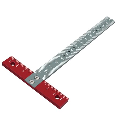 Aramox T Square Aluminiumlegierung Leichtes Holzbearbeitungswerkzeug Zum Handwerk Zum Handwerk von Aramox