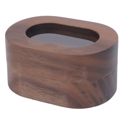Aramox Vintage Holzringkasten Walnussholzschwamm Magnetverschluss Chiet Schränke Gebracht (einzelner Steckplatz) von Aramox