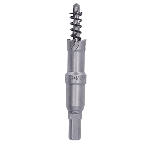 Aramox Wolfram -Carbid -Zähne Loch Sägen Cutter Offener Opener Bohrer Dicke Metall Schnelle und Genaue Gegenkollegin Geeignet für Verschiedene Materialien Metallschneidwerkzeuge (16mm) von Aramox