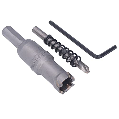 Aramox Wolfram -Carbid -Zähne Loch Sägen Cutter Offener Opener Bohrer Dicke Metall Schnelle und Genaue Gegenkollegin Geeignet für Verschiedene Materialien Metallschneidwerkzeuge (18 mm) von Aramox
