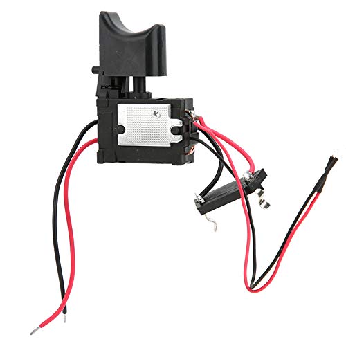 Aramox Bohrgeschwindigkeitsregelung, Elektrischer Bohrschalter, 7,2 V - 24 V 16A Geschwindigkeitsregler Auslöseschalter mit kleinem Licht für Akku-Bohrmaschine mit Lithiumbatterie Aramox Bohrgeschwindigkeitsregelung, Elektrischer Bohrschalter, 7,2 V - 24 V 16A Geschwindigkeitsregler Auslöseschalter mit kleinem Licht für Akku-Bohrmaschine mit Lithiumbatterie von Aramox