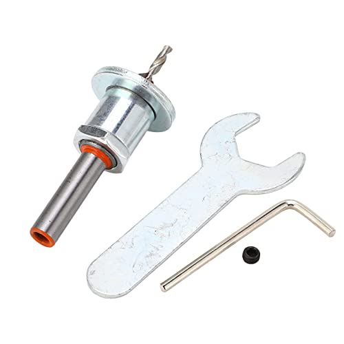 Countersink -Bohrbit -Kit, Einstellbare Position Starke Grenze für Holzkunststoffweiche Metallfaserplattenverarbeitung, mit Angemessenem Abschluss und Ausgezeichneter Verschleißfestigkeit, Schnell von Aramox
