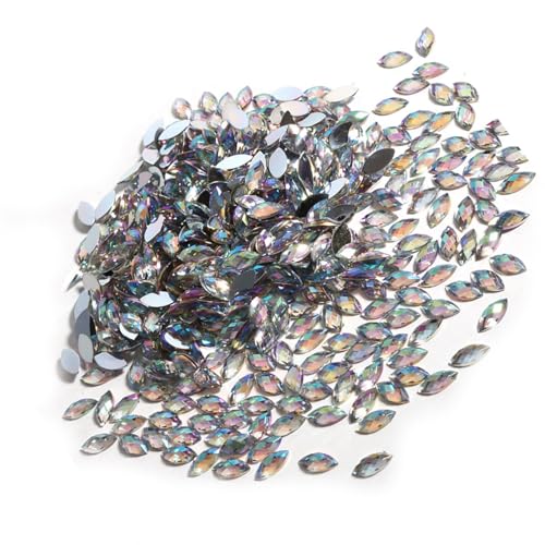 DIY-Party-Acryl-Strasssteine, 500 Stück Strass-Verzierungen (WHITE) von Aramox