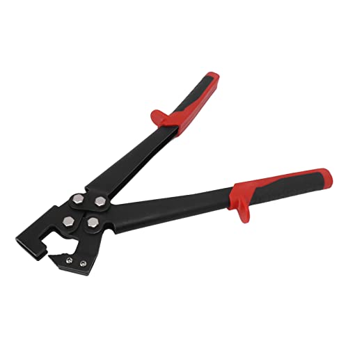 Der Sten -Crimper -Edelstahl Stahl Stahl Crimper mit Multifunktionaler Zange für Perforationsezeletten und Bohrer Tragbarer und Starker Stabilität Gebogen (BLACK) von Aramox