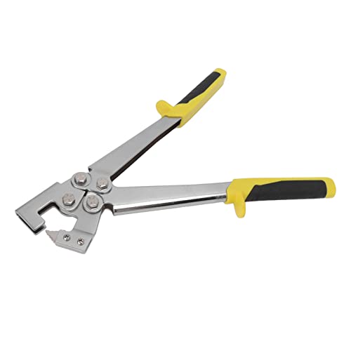 Der Sten -Crimper -Edelstahl Stahl Stahl Crimper mit Multifunktionaler Zange für Perforationsezeletten und Bohrer Tragbarer und Starker Stabilität Gebogen (SILVER) von Aramox