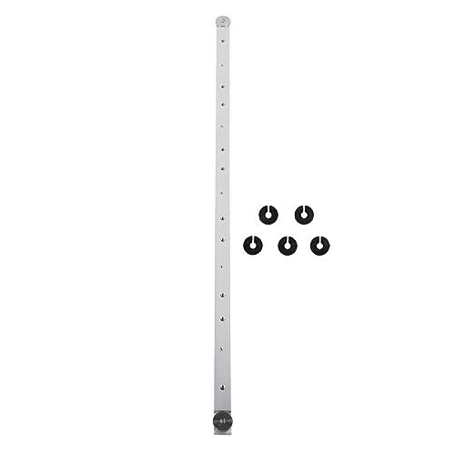 Einstellbare Schiebebalken Aluminium Gehrer Stangenleiter Gehrer Stangenstab 25.6in für Tischsäge Universal Woodworking Tool Leicht zu Installieren, Vielseitiges Zubehör überlegener Schienendesign von Aramox