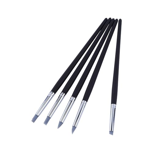 Flexibler Silikon, Holzgriff Tonmodellierung Skulptionswerkzeugstift -Set, Unterschiedliche Größe, Glattes Griff, Verwendung Im Freien Im Freien, Ölmalerei, Pastellmisch Flexibler Silikon, Holzgriff Tonmodellierung Skulptionswerkzeugstift -Set, Unterschiedliche Größe, Glattes Griff, Verwendung Im Freien Im Freien, Ölmalerei, Pastellmisch von Aramox