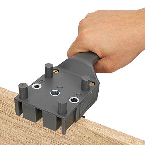 Gerade Holzloch -Carpentry Guide -Werkzeuge für 6 8 Bit 10 Mm, Ideal, um Selbst Staasts, Blau zu Machen, Blau (BLACK) von Aramox