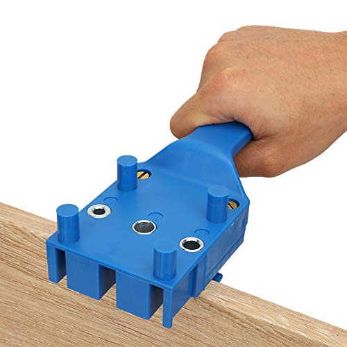 Gerade Holzloch -Carpentry Guide -Werkzeuge für 6 8 Bit 10 Mm, Ideal, um Selbst Staasts, Blau zu Machen, Blau (BLUE) von Aramox