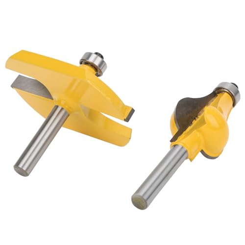 Holzbearbeitungsmahlschneider Langlebiger Armlehre Router Bit Set für die Modellierung von Holzlinien und Treppenhändlauf, 2pcs 8mm Schaft mit Lager, Schreinerwerkzeug Holzbearbeitungsmahlschneider Langlebiger Armlehre Router Bit Set für die Modellierung von Holzlinien und Treppenhändlauf, 2pcs 8mm Schaft mit Lager, Schreinerwerkzeug von Aramox