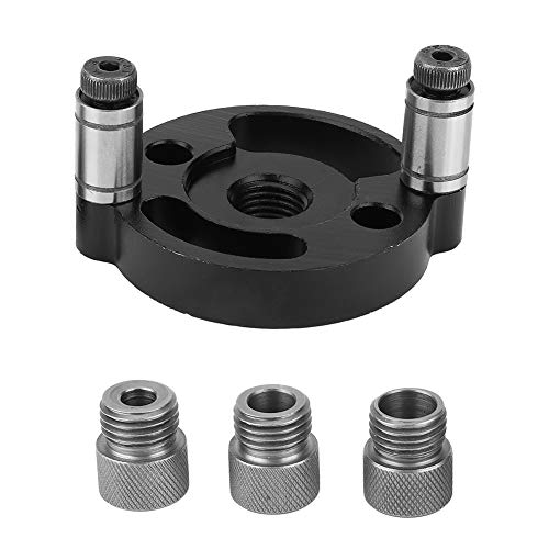 Holzkurs -Bohranleitung - Straight Loch Bohrer Lokator mit Einstellbarer Position und Korrosionsbeständiger Aluminiumlegierung Ideal für Hausbearbeitung 3 Guides Enthalten von Aramox