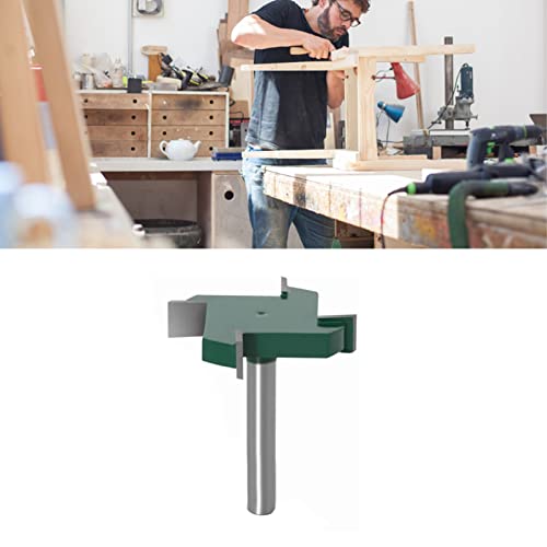 Kohlenstoffstahl Rahmen Bit Holzbearbeitungsschneider für Handheldrouter 1/4in Schaftrouter Bit für Festes Holzschnitt (dunkelgrün) von Aramox