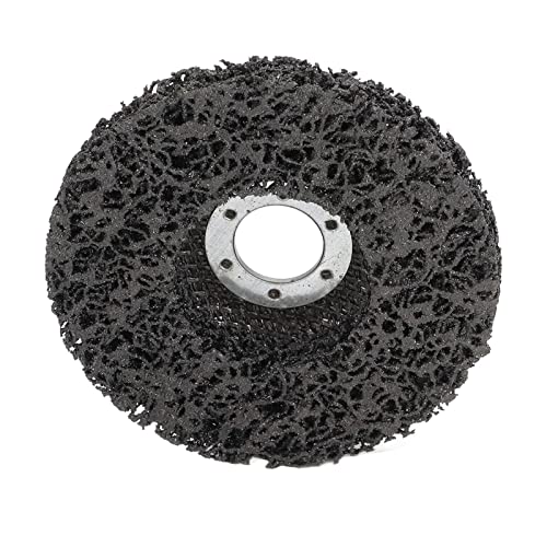 Lackbreme Low Sound Stripping Wheel für Weiche Stahl- und Steinoberflächen - 4,5 Zoll Schwarze Scheibe für die Stadttechnik von Aramox