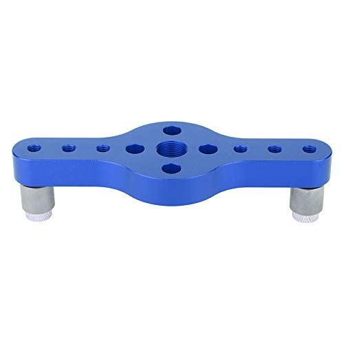 Langlebiger Schreinerwerkzeug mit 3 Stück Perforationsbusch, Perforationslöcher für Präzisionsarbeit, Aluminiumlegierung (BLUE) von Aramox
