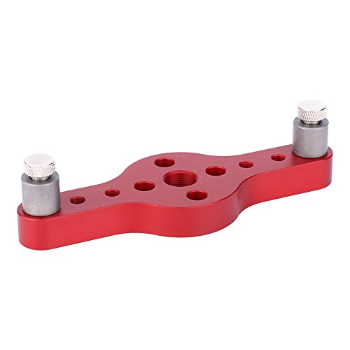 Langlebiger Schreinerwerkzeug mit 3 Stück Perforationsbusch, Perforationslöcher für Präzisionsarbeit, Aluminiumlegierung (Rot) von Aramox