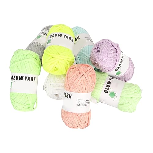 Luminöser Häkelgarn Nachtglühen Im Dunklen Garn für DIY -Kunsthandwerk, 8 Rollen Leuchtend Garn Zum Stricken, Geeignet für DIY -Handgestricke Projekte Luminöser Häkelgarn Nachtglühen Im Dunklen Garn für DIY -Kunsthandwerk, 8 Rollen Leuchtend Garn Zum Stricken, Geeignet für DIY -Handgestricke Projekte von Aramox
