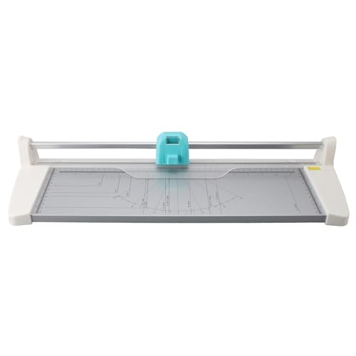 Multifunktionaler Papierschneider mit 4 Klingen Stabil Bequem zu Verwenden, um Ergonomisches Design aus Legierungsmaterial für Fotopapierkarte Schulhaus DIY Schneidbreite 450 Mm Metall von Aramox