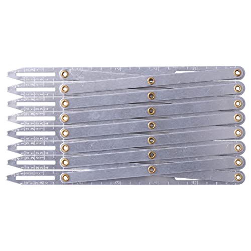 nählehre Multifunktionales Rost-Nähzubehör mit Gleichem Abstand und Länge Zum Platzieren von Knöpfen, Haken, Rockfalten-Nählineal, Erweiterbares Nähmaß aus Aluminium, Knopfmaß Mehrere nählehre Multifunktionales Rost-Nähzubehör mit Gleichem Abstand und Länge Zum Platzieren von Knöpfen, Haken, Rockfalten-Nählineal, Erweiterbares Nähmaß aus Aluminium, Knopfmaß Mehrere von Aramox