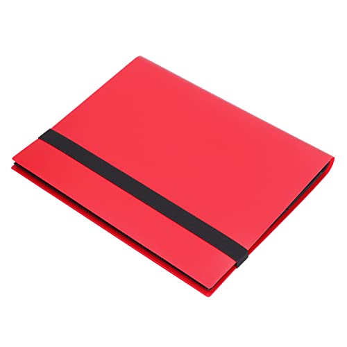 Trading Card Binder Safe Safe für die Verwendung von 360 Kartenkapazität 9 Pocket Album für Game Card Storage Ideal für Sammler (20 Seiten rot) von Aramox